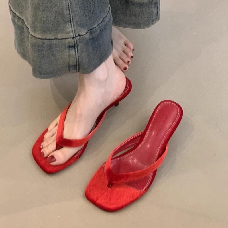 Fashion SUOJIALUN 2025 Summer New Brand Women Slipper Fashion Narrow Band Slip On Flip Flop Thin Low Heel Outdoor Dress Sandal Slides