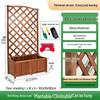 Anti-corrosion Wooden Trellis & Planter Box for Balcony Gardens