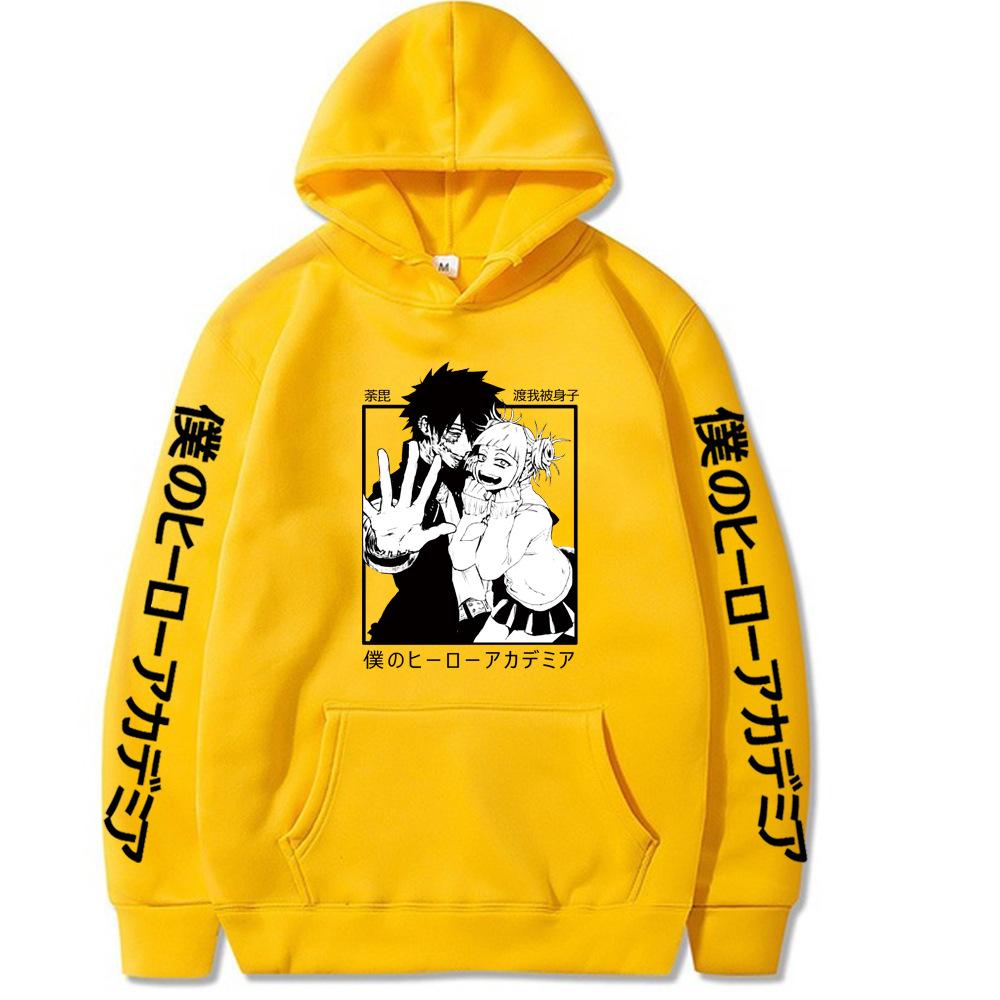 Himiko Toga Roztomilý potisk Mikina s kapucí Anime My Hero Academia Mikina Pánská Dámská Oblečení Plus Size Streetwear Harajuku Unisex Mikina