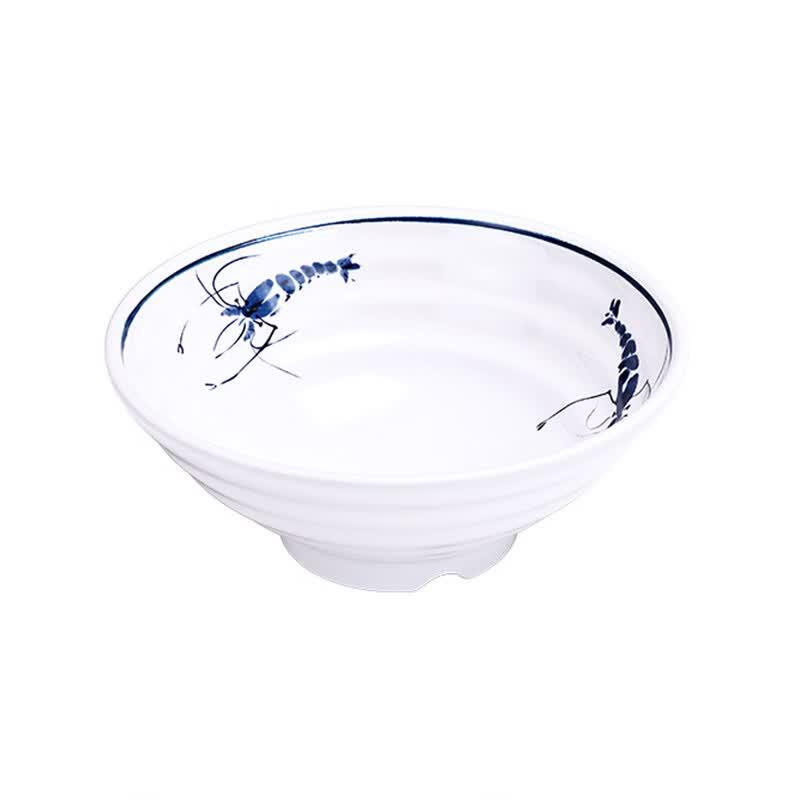SHALL Commercial Melamine Noodle Bowls, 10-Pack
