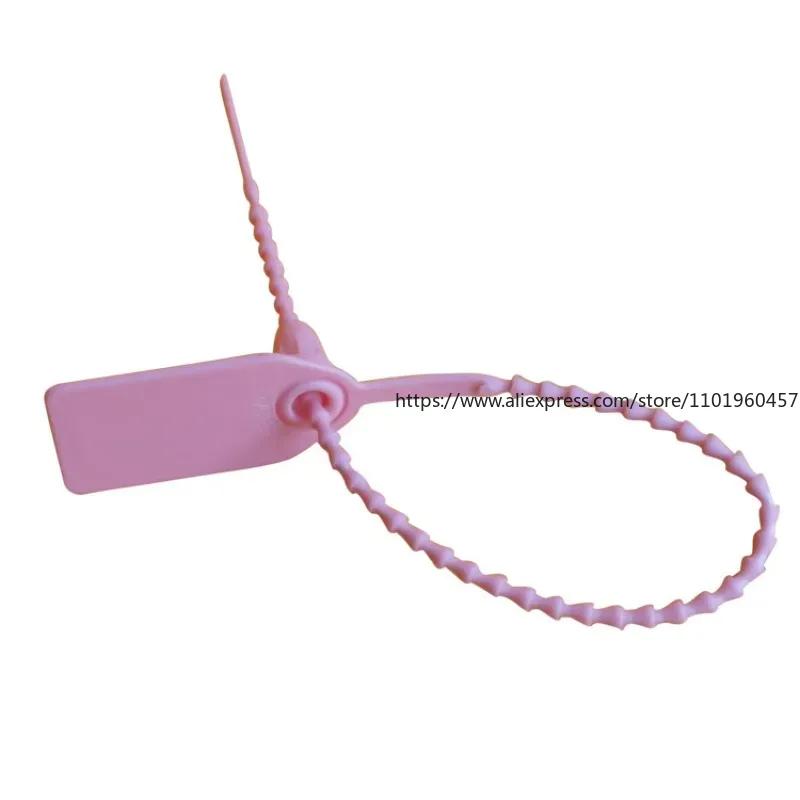 1000PCS Disposable Plastic Sealing Tags Anti-Counterfeit Buckles for Clothes Shoes Boxes and Bags