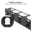RV Spice Rack Organizer Aluminum Alloy Space Saving Quiet Use Kitchen Spice Holder Rack Organizer for Caravan Campervan Black 4 Holes