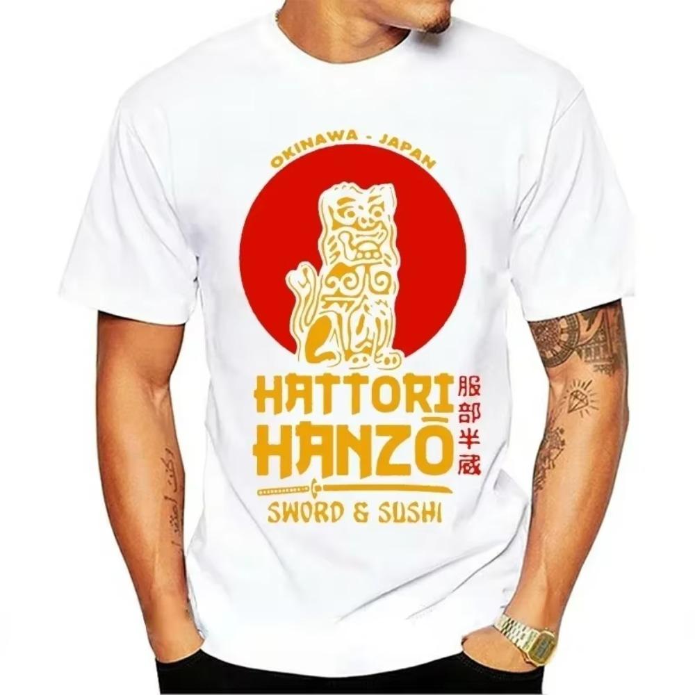 Fashion Men Tshirt Hatori Hanzo Japanese  Sword Graphic TShirts Men Clothing Summer Oversized T-shirt Roupas Masculinas