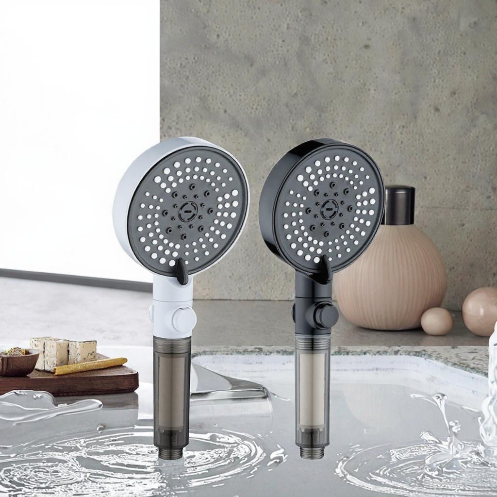 High Pressure Hand Shower Head 5 Modes Faucet Accessory Water Saving Handheld Showerhead for Bathroom Toilet Use