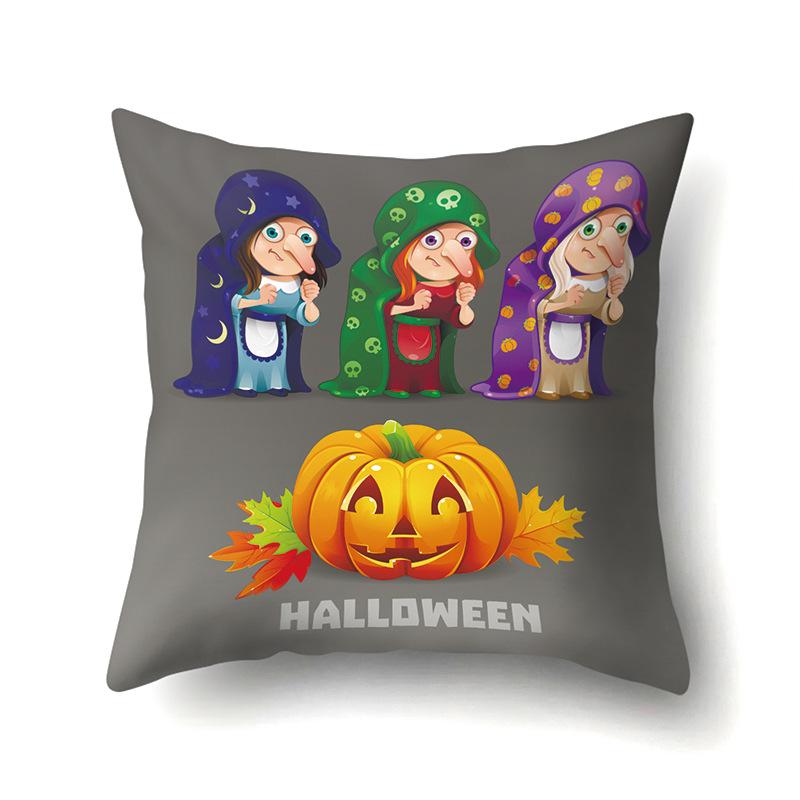 Halloween Polyester Pillowcase Car Pumpkin Sofa Cushion Cover Office Home Living Room Pillowcase