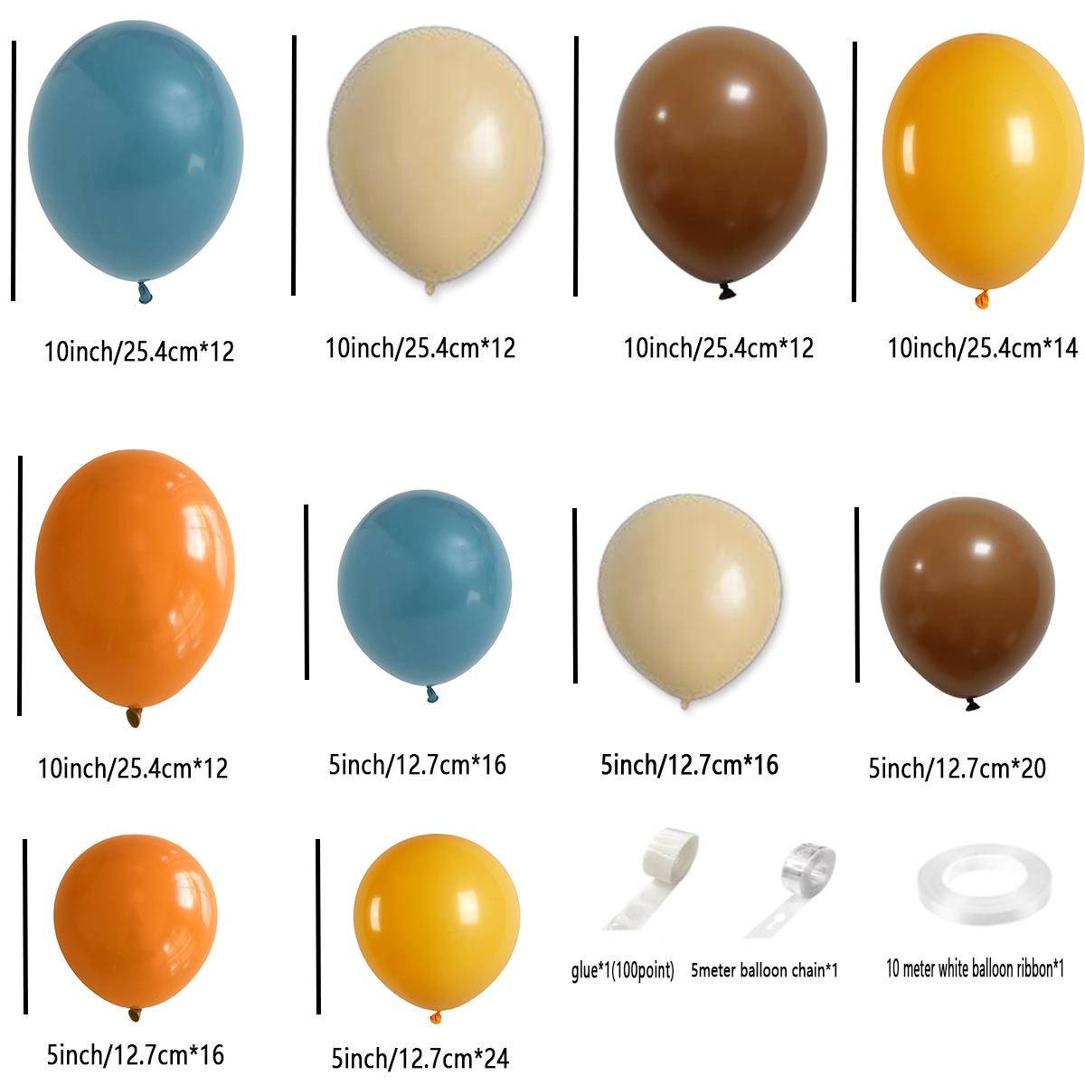 

157 шт., ретро, ​​синий, оранжевый, желтый воздушный шар, гирлянда, арка, комплект, раскрывающий пол, украшение для детского душа, товары для дня рождения