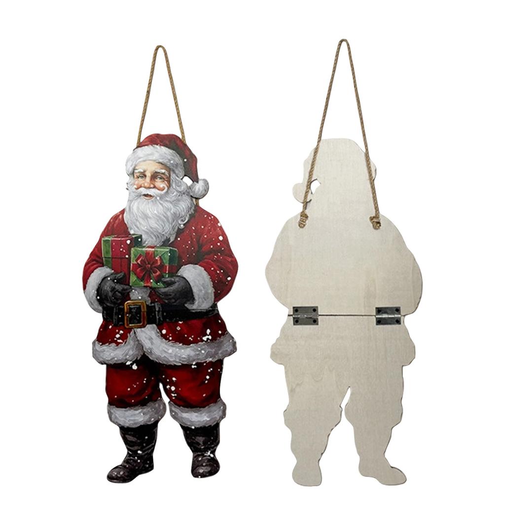 Wooden Welcome Sign for Front Door Christmas Holiday Home Decoration