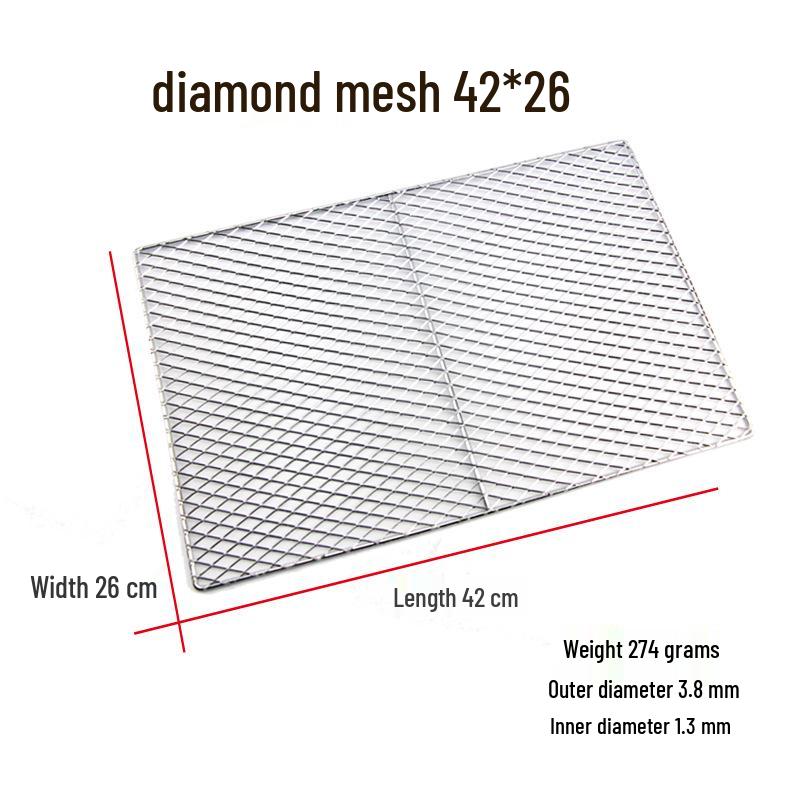 Stainless Steel Rectangular BBQ Grill Rack Mesh