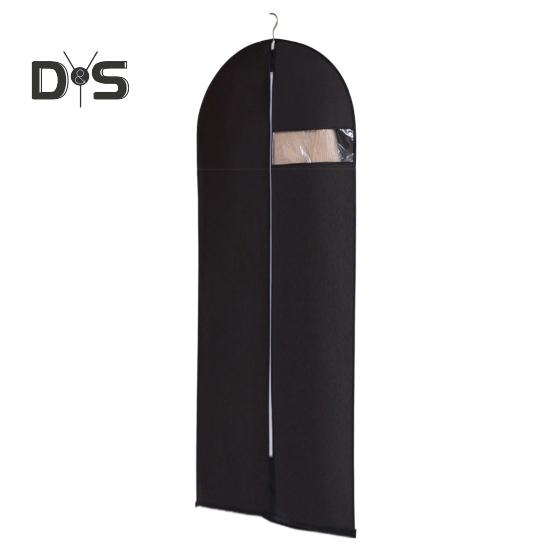 Garment Bag Dustproof Clothing Cover with Transparent Window Zipper Closure Closet Organizer Coat Suit Dress Hanging Bag