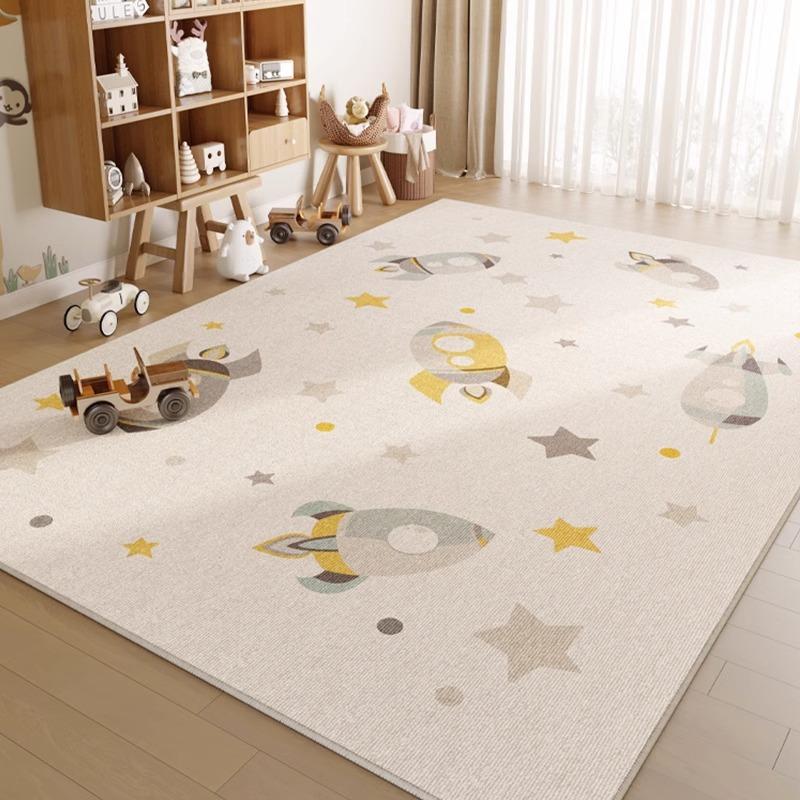 

VIKAMA Cartoon Car Traffic Crystal Velvet Children s Room Fun Carpet Living Room Household Stain-resistant Non-slip Carpet 80X120CM (2.6X3.9FT