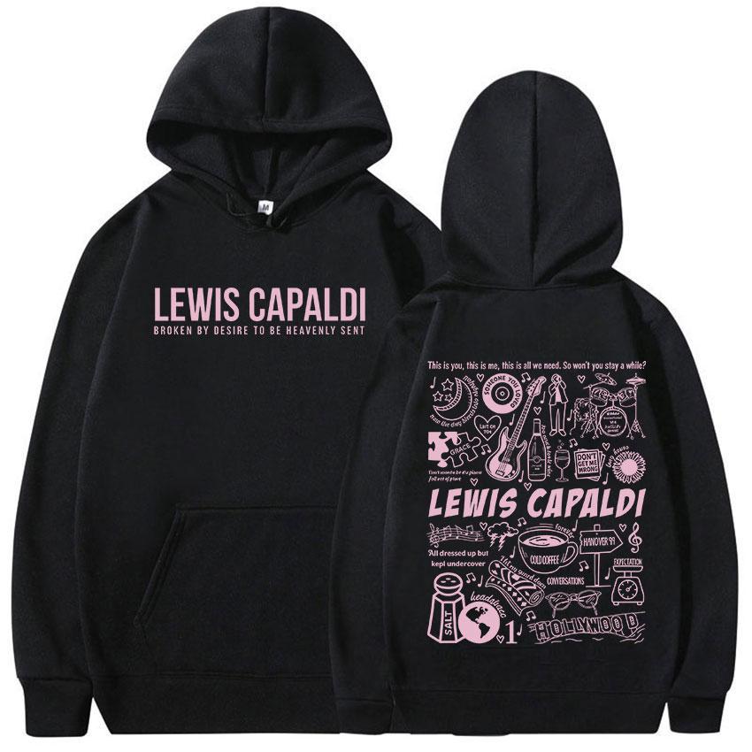 

Singer Lewis Capaldis Album Print Hoodie Men Women Fleece Clothing Pullover Sweatshirt Casual Autumn/Winter Oversized Hoody L