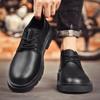 2024 New Casual Leather Shoes for Men British Lace-up Oxford Shoes Antiskid Classic Business Dress Outdoor Flat Designer Shoes