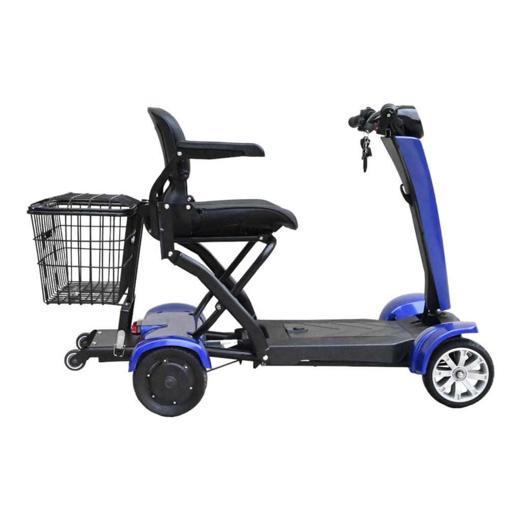 Wholesaler 250w Dual Motor Powerful 4 Wheels Electric Automatic Folding Mobility Scooter For Disabled