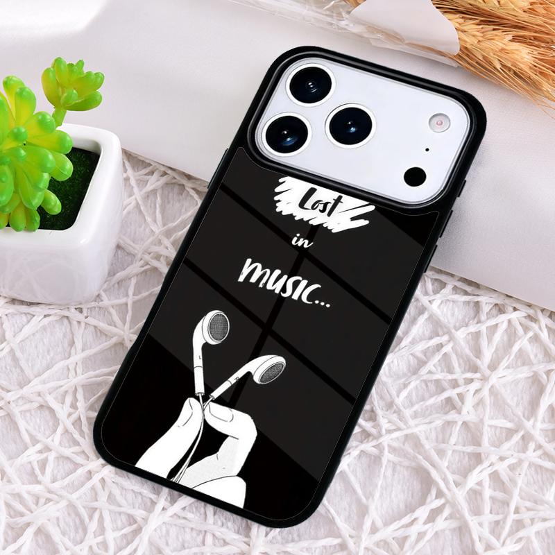 Minimalist Music Lover Shockproof Phone Case for iPhone 17 Air 16e 15 11 12 14 13 Pro Max Cover Coque