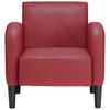 Armchair with Armrests Burgundy 54 cm Faux Leather