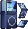case for Samsung Z FLIP 7 Matte skin texture semi transparent protective case magnetic full coverage Wireless Charging plain