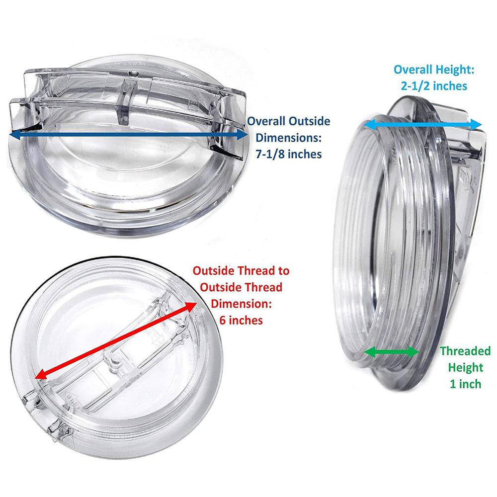 Tampa Roscada de Substituição para Bomba de Piscina e O-Ring para Série Super II SP3000 SP3000x