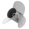 10 1 4x12in Boat Outboard Propeller 3 Blades 10T RH Stainless Steel Replacement for Suzuki Engines 20‑30HP