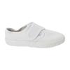 Dek Kids Unisex Junior Touch Fastening White Canvas Plimsolls