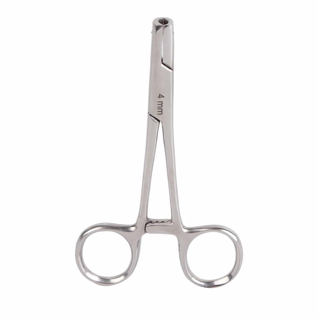 Stainless Steel Body Piercing Pliers Piercing Forceps for Belly Button Nose Ear4mm