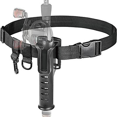Tragbarer Gürtelrutenhalter, Angelausrüstung, Zubehör, verstellbare Taille, Angelrutenhalter, Angelruten-Einsetzer