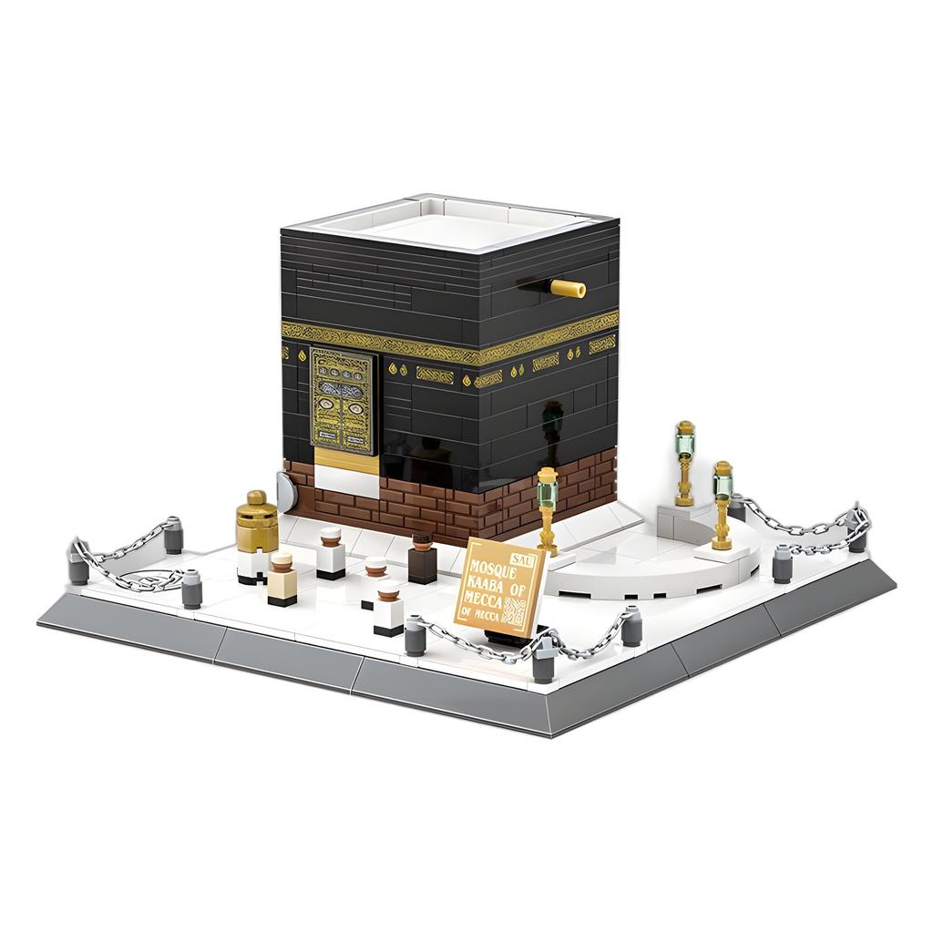 Bausteine Architektur Bausteine Moc Stadt Haus Moschee Kaaba Pädagogisches Spielzeug Geschenk für Erwachsene