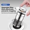 Washbasin Leak Stopper, Washbasin Faucet Filter, Odor-proof Bouncing Core Water Inlet Device Stopper, Washbasin Universal Sealing Cover