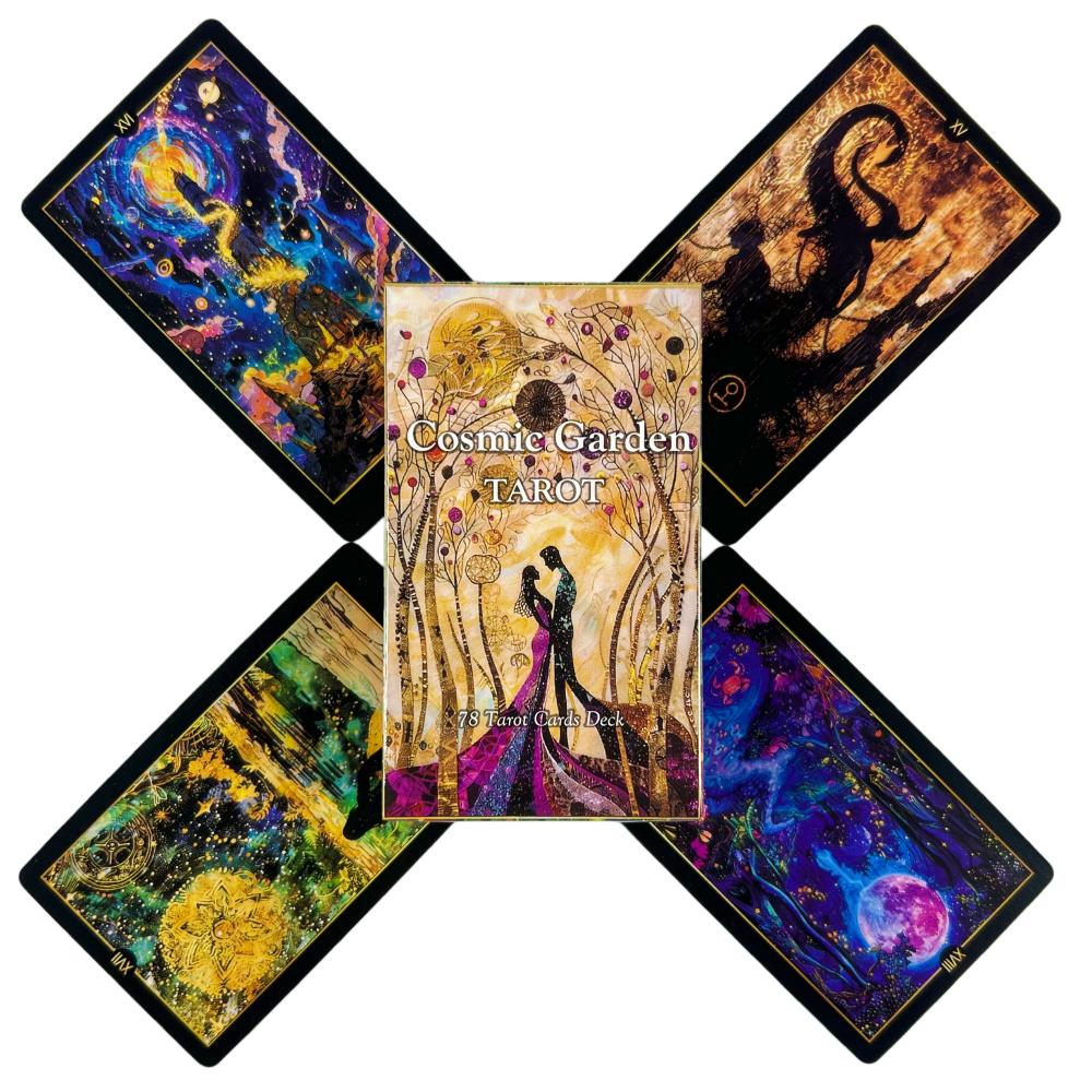 Cosmic Garden Tarot Deck Tarot Cards Fortune Telling Game Card Divination Fate Party Oracle Board Game Family Party Game