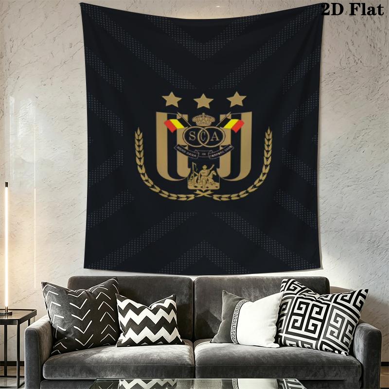 R.S.C. Anderlecht Wall Tapestry Aesthetic Wall Hanging Printed Fabric Blanket Decorative Tapestries for Bedroom Living Room Home Decor