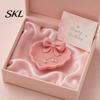 One-piece Molded Tray 3D Printed Bow Jewelry Tray, Heart Shape Ring Dish, Entryway Table Trays, Delicate Decorative Trinket Organizer for Rings
