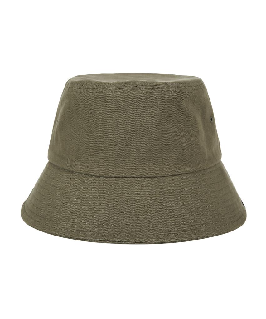Bajal Herringbone Label Bucket Hat Khaki