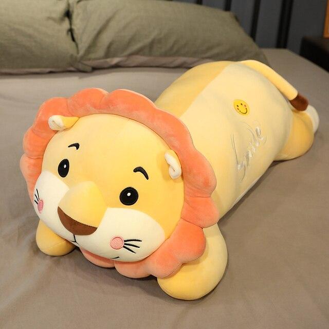 

Cartoon Cute Plush Lion Toys Soft Lovely Forest Animal Plush Doll Stuffed Sleep Pillow Kids Baby Kawaii Christmas Gift for Girl St Practical Use 50cm