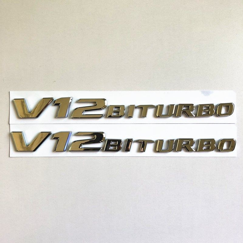 Suitable for the New V8BITURBO Side Label C63 G63 S65 Fender V12 Supercharged Car Logo Letters