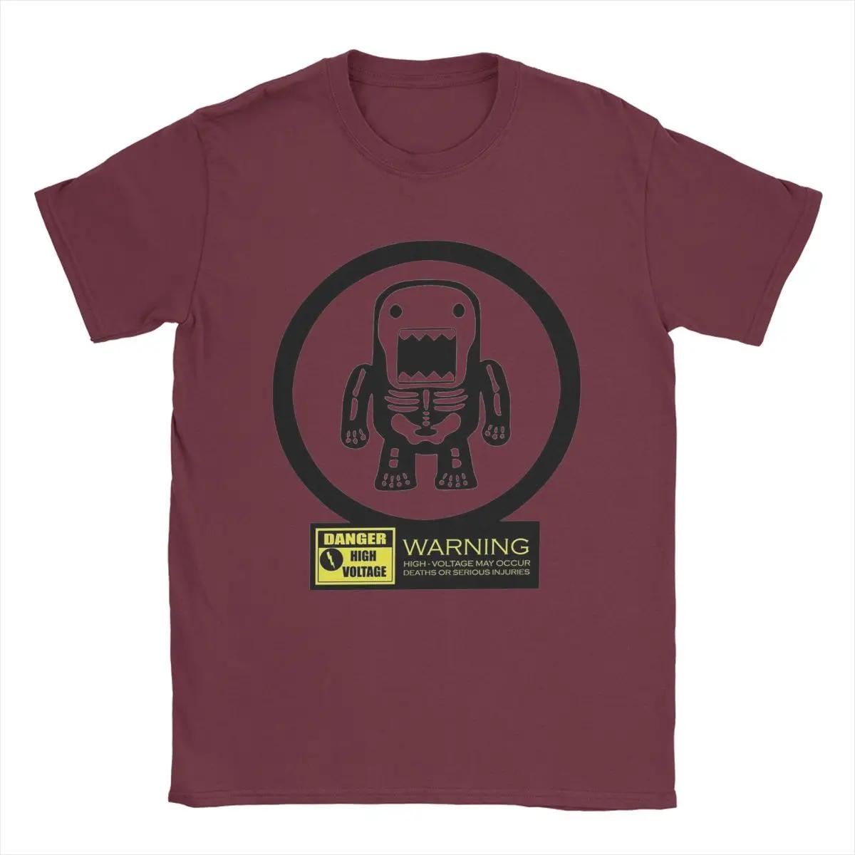 

Домо Кун лялька високої напруги футболка чоловіки смішні 100% бавовняна футболка круглий комір короткий рукав футболка подарунок ідея одяг XXXXXL бордовий