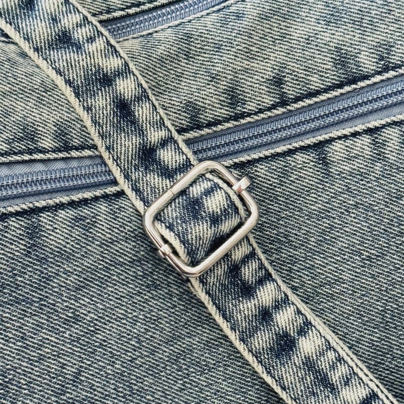 Retro denim messenger bag casual shoulder bag