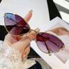Women'S New Luxury Brand Metal Frame Sun Glasses Unisex Men'S Gradient Lens Shades Sunglasses Finished Outdoor