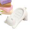 Cat Shape Soap Box Cartoon Soap Dish Washing Sponge Holder Household Bathroom Accessories for Camping Shower Travel Bathroom