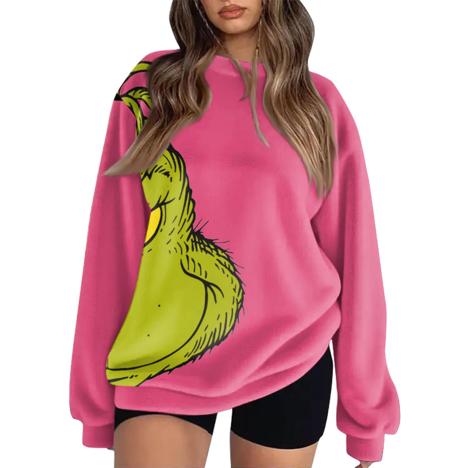 

Женский рождественский флисовый свитшот с принтом XXL