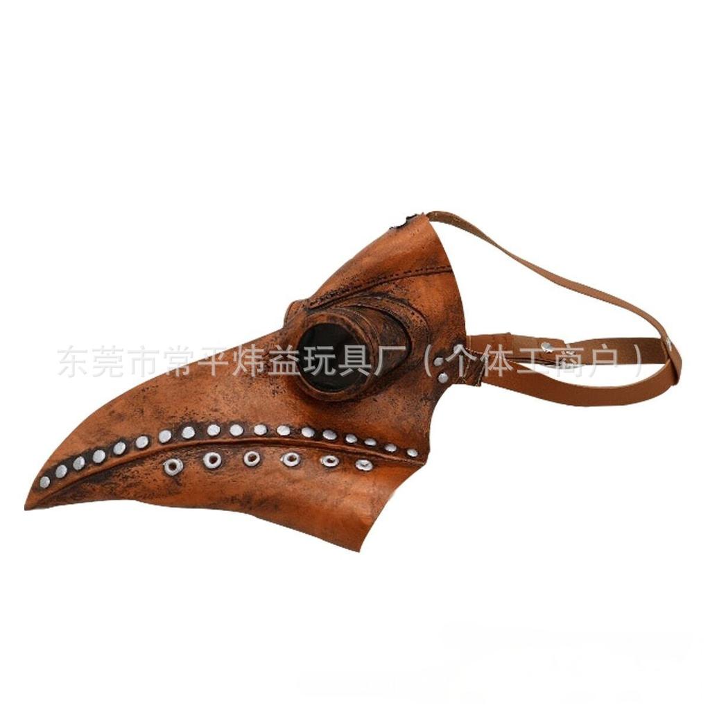 Factory steam punk bird beak mask plague doctor bird beak long bird beak latex masquerade halloween