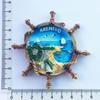 Bulgaria Blu souvenir da viaggio dipinto a mano regalo artigianale collezione di magneti per il frigorifero decorazione della cucina di casa
