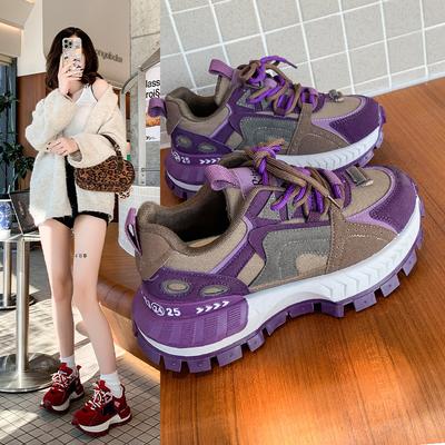 Sportliche Farbpassende Dad Shoes für Damen Frühling und Herbst Allround-Casual Forrest Gump Sneaker