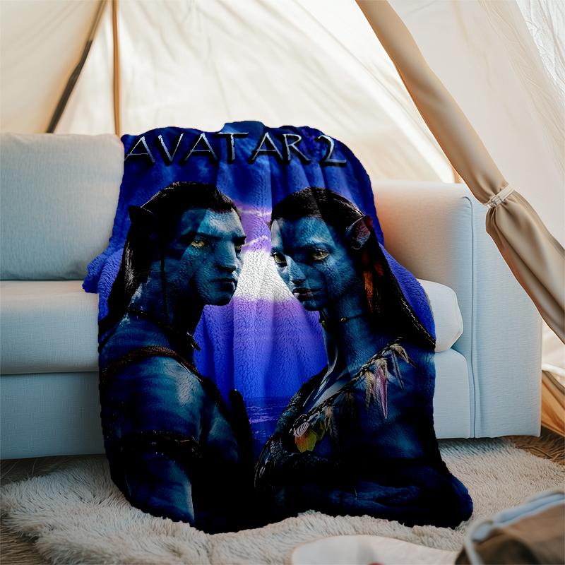 Avatar Theme Printed Blanket Perfect For Couch Bed Travel Outdoor Use Machine Washable Cozy Durable