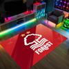Nottingham Forest Design Kristall Samt Teppich Gemütlich Nicht?Rutschfester Teppich mit Aufdruck für Schlafzimmer Wohnzimmer Eingang