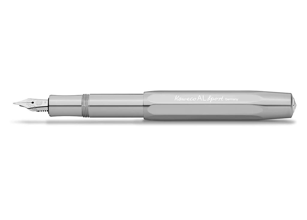 Kaweco Al Sport Aluminum Fountain Medium Officially Imported Pen, Nib, ALFP-RW,