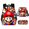 Cartoon Backpack, Primary And Secondary School Students Three-Piece Set, School Bag, Backpack, Shoulder Bag, Pencil Case.