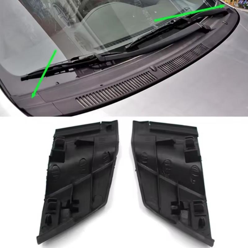 Cowl Side Panel Pair Black Replacement Trim for Windshield Wiper Cowl Sides, Left Right Pieces, Part Numbers 55084-0D010 55083-0D040
