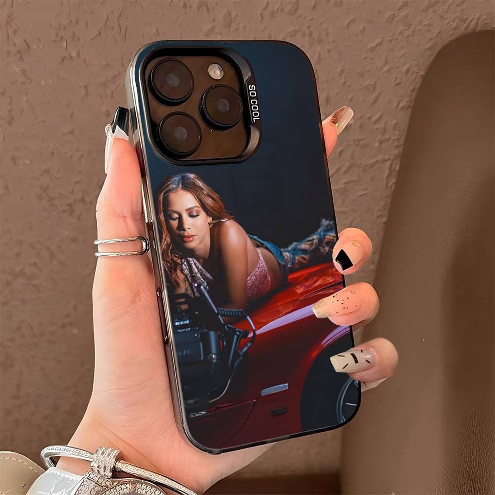 singer A-anitta funk generation phone case for iPhone 17 17Air 16 15 14 13 12 11 Pro Max Plus Colorful Silver
