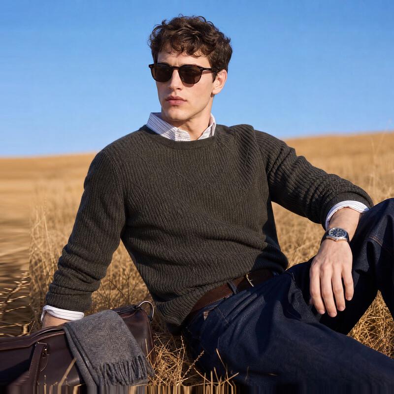 Antonio Yak & Wool Blend Crew Neck Sweater