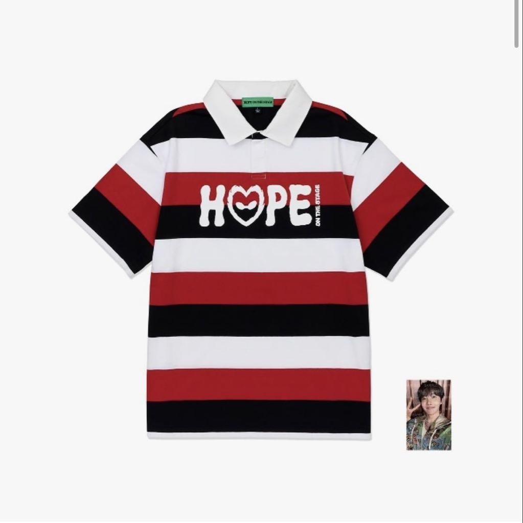 [USED] Official [HOPE ON THE STAGE_FINAL] Stripe T-shirt