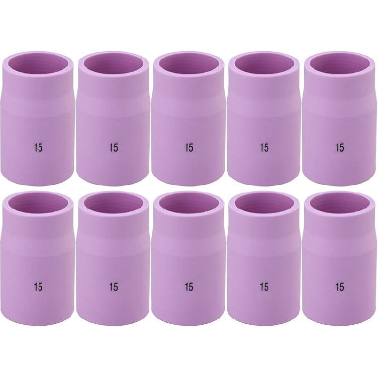 RIVERWELD TIG Gas Lens Alumina Nozzle Ceramic Cup Jumbo Large Diameter 53N87 12# 3/4" 53N88 5/8" #10 53N89 15/16" #15 57N74 1/2" #8 57N75 3/8" #6 for